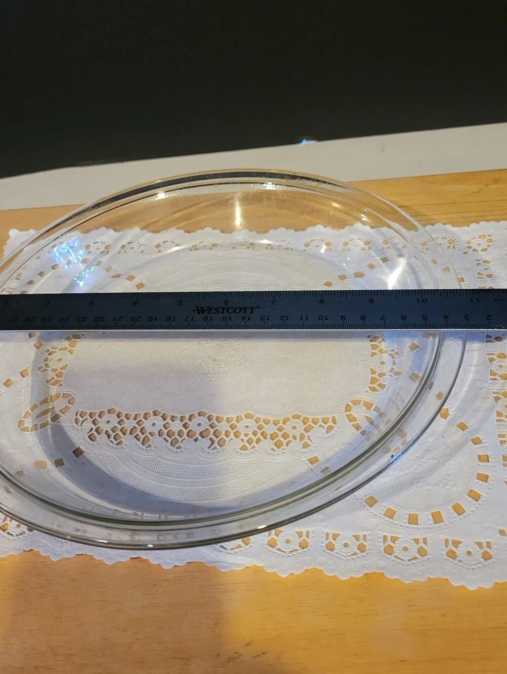 Pyrex 210 Clear Glass Pie Plate 10